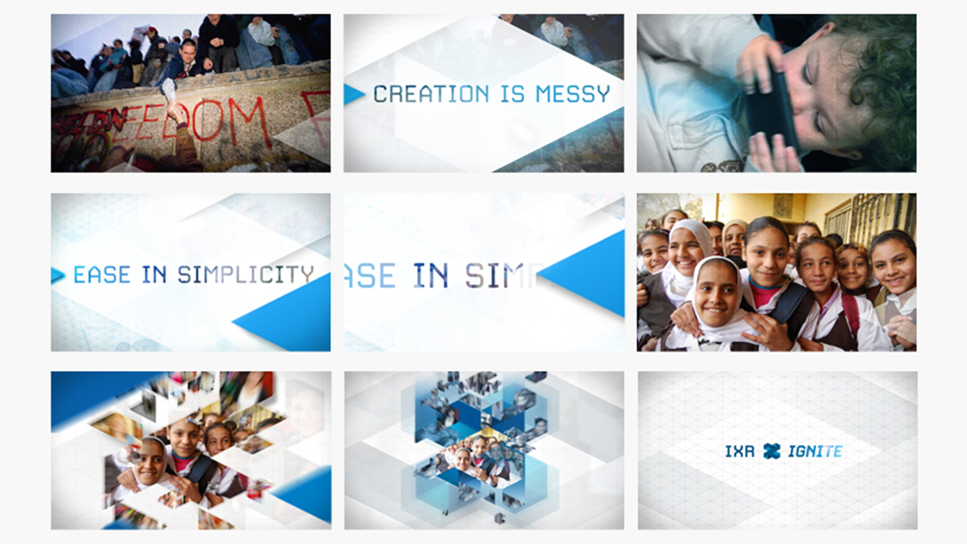 IXR brand video storyboard created by Incubate Design for Intel