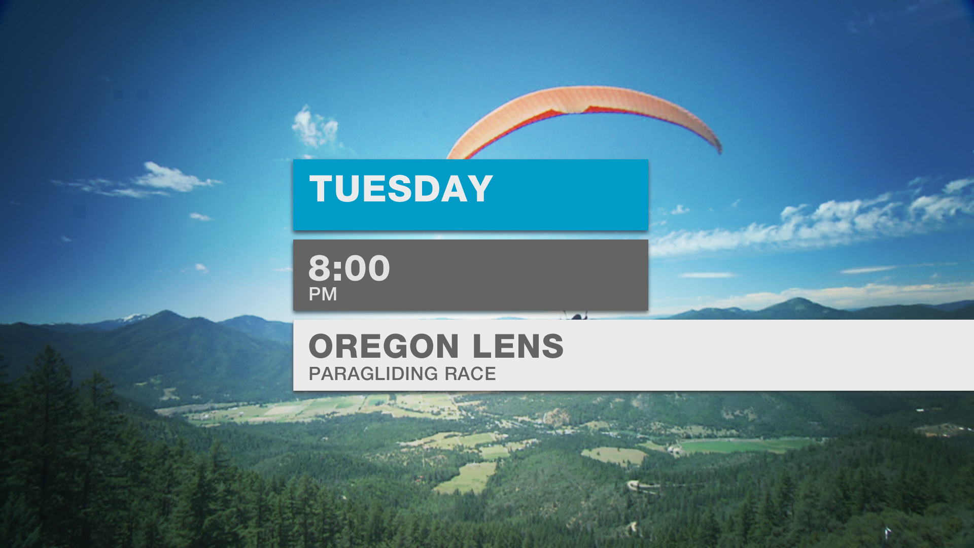 On-screen graphics promo for OPB