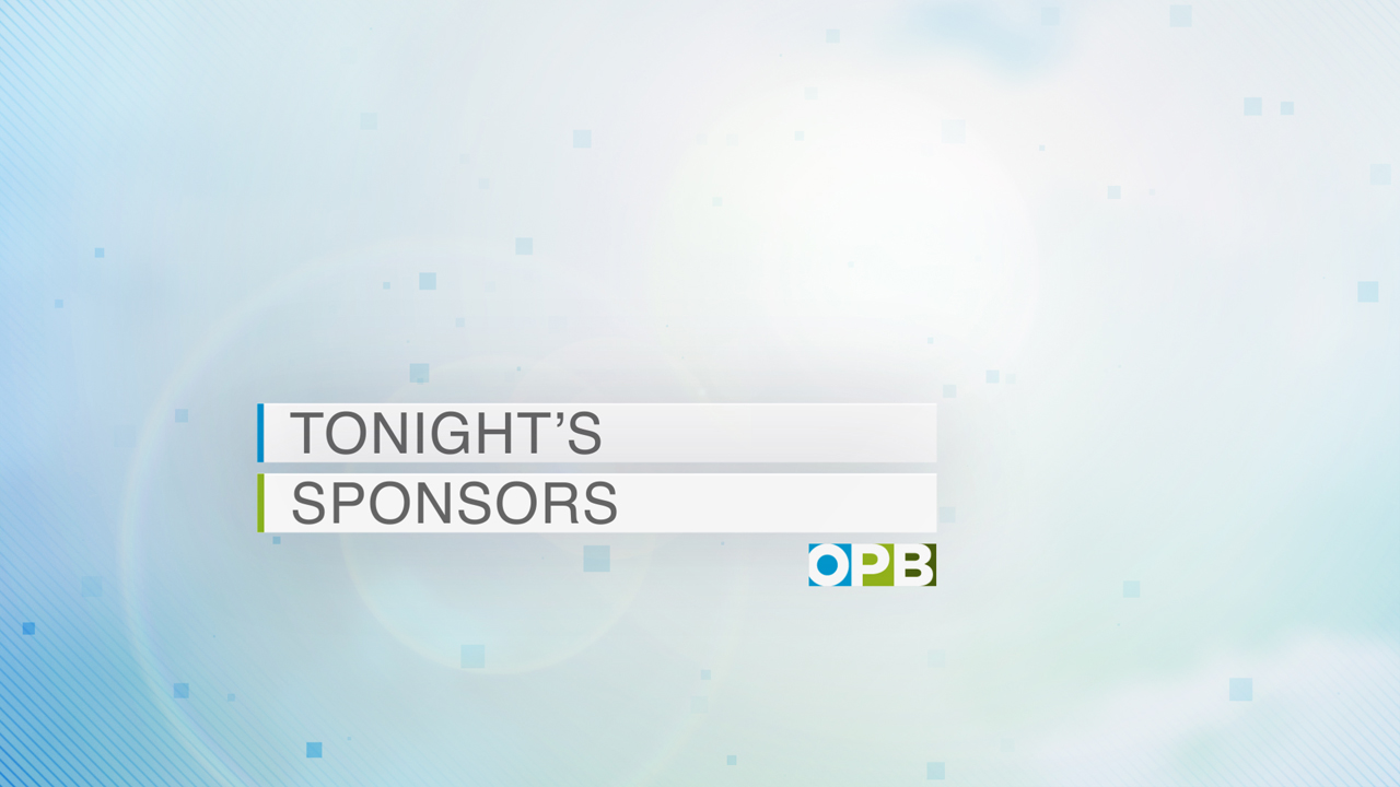On-screen graphics for OPB: Tonight's Sponsors
