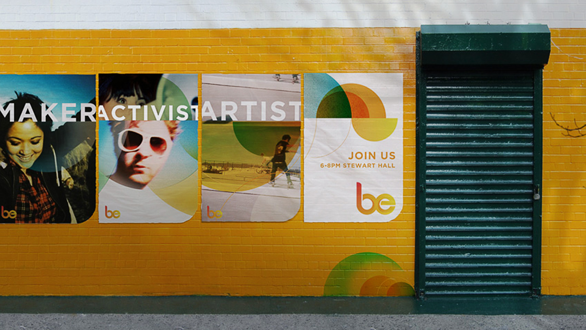 Be Experience Brand poster design mockups created by Incubate Design
