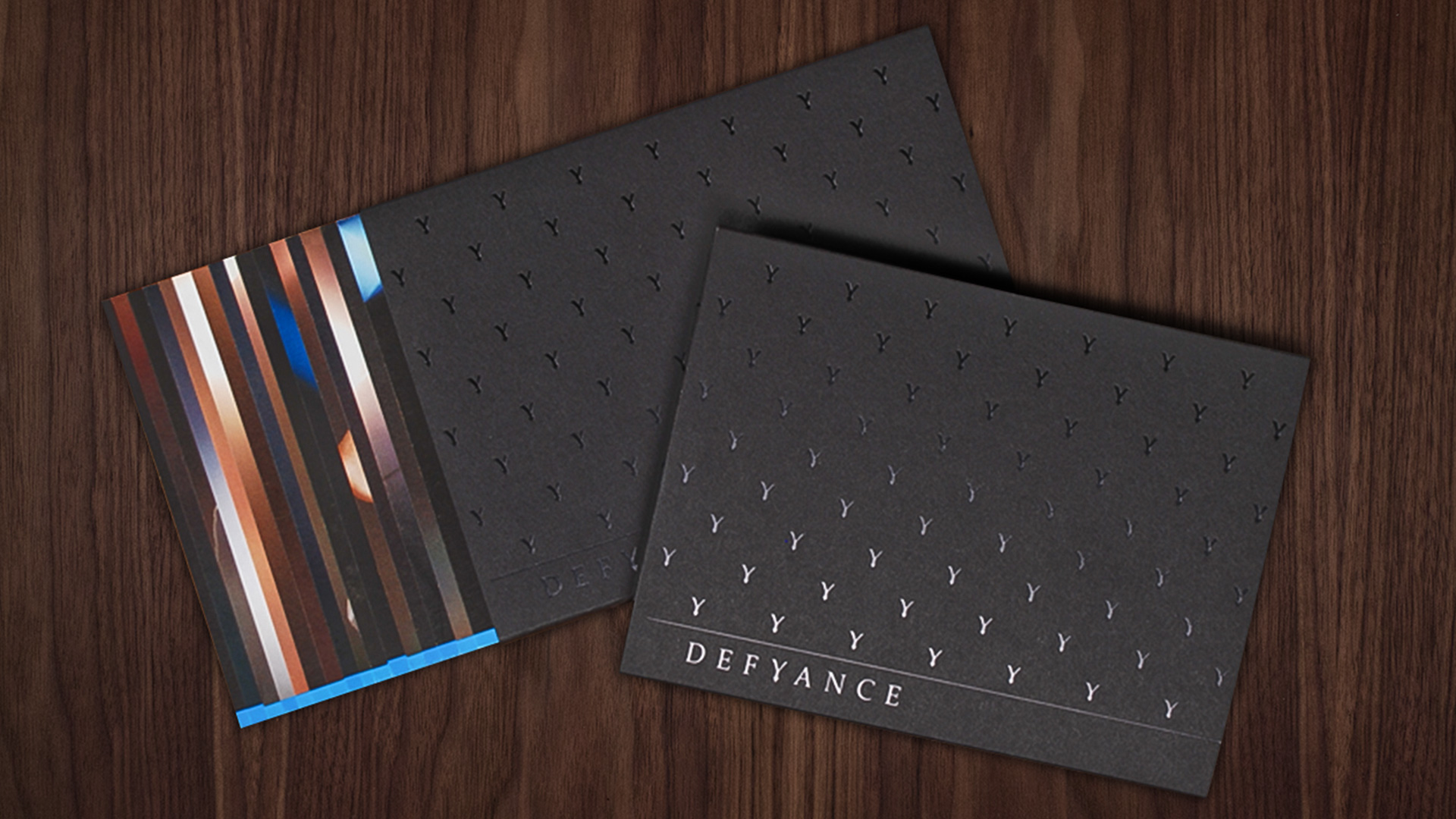 Brand materials for Defyance Clothing brand