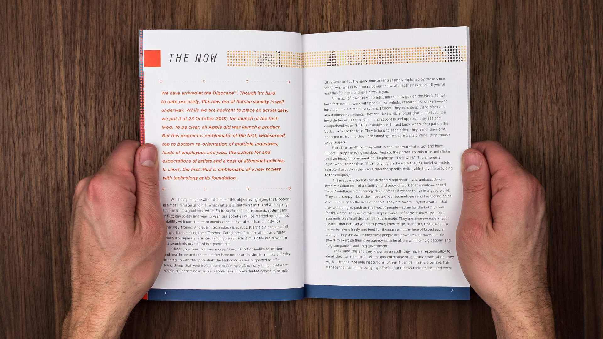 Book layout design for Seven Words For Design