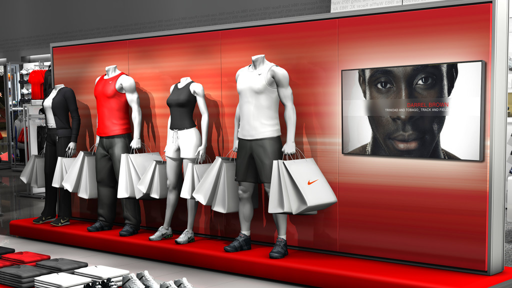 Retail video design created by Incubate Design for Nike Retail Network