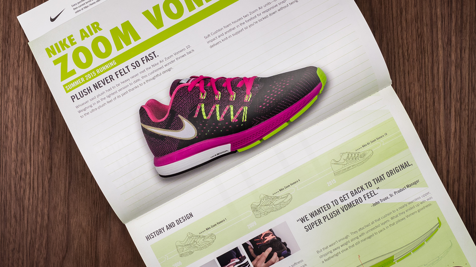 Nike Running Specialty Product Catalog design created by Incubate Design