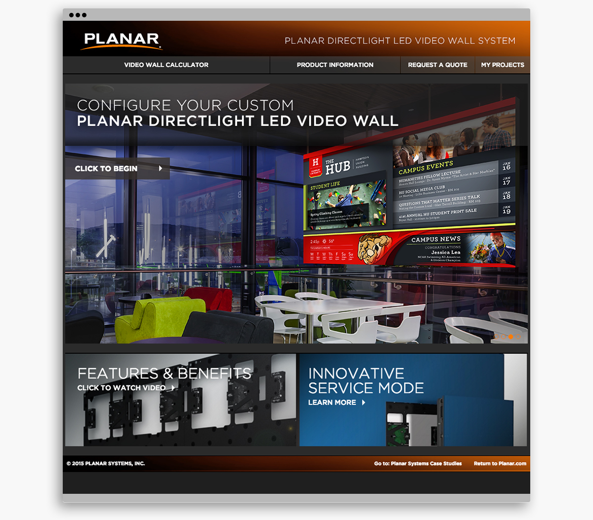 Planar Directlight LED Video Wall System homepage