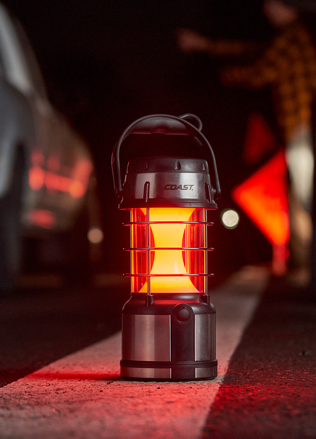 Coast Products photograph LED Camping Light on the side of the road created by Incubate Design