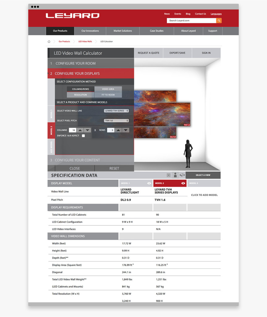 - PLANAR - LED Video Wall Calculator