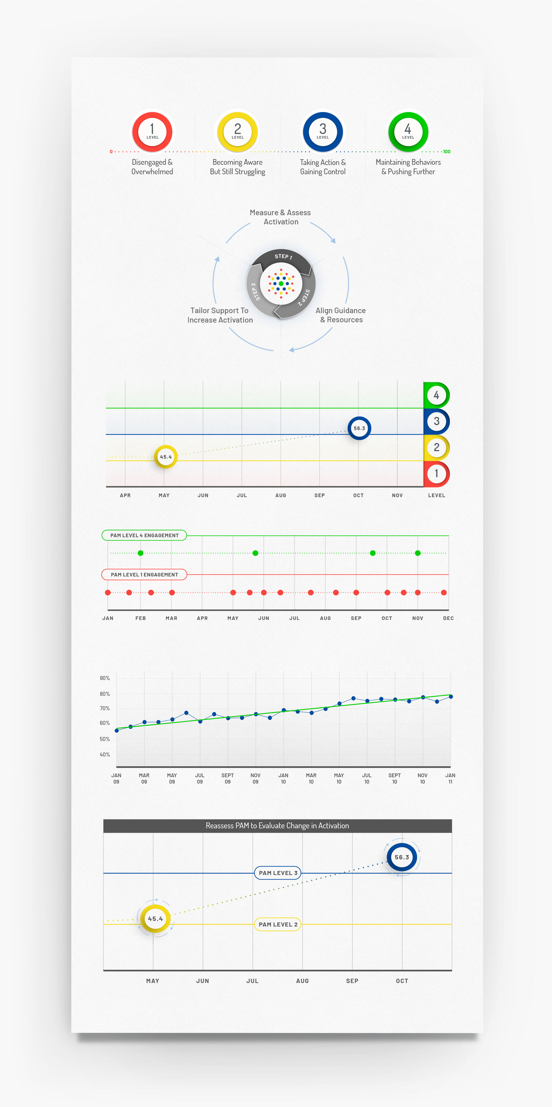 Insignia Health Branded Charts created by Incubate Design