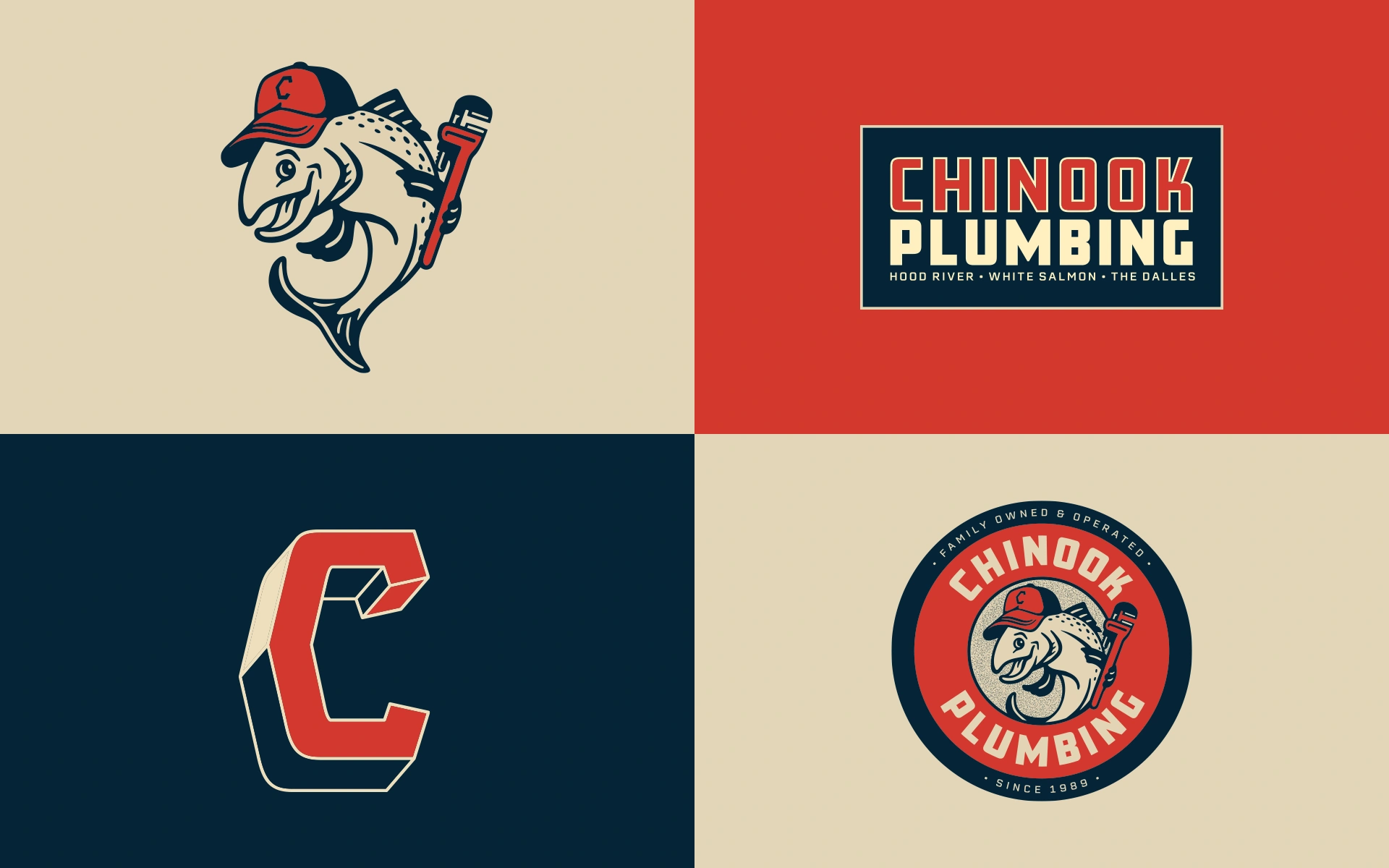 Chinook Plumbing branding elements