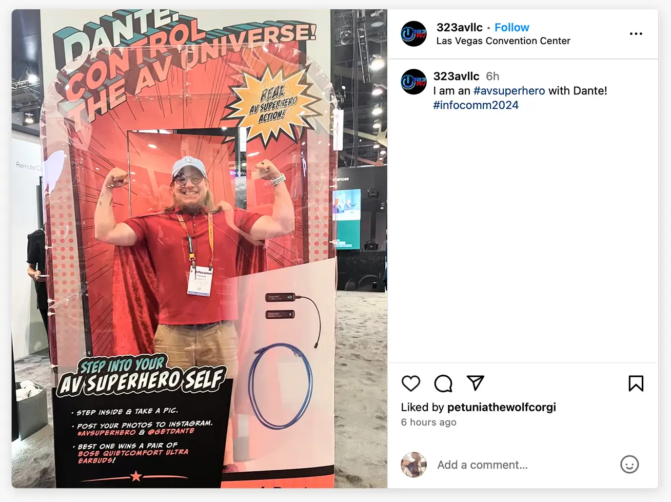 Dante campaign Infocomm24 instagram post